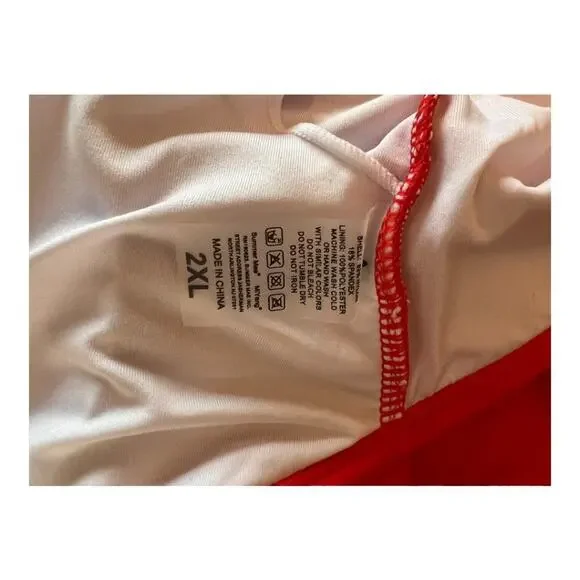 Summer Mae Red Tankini Top Size 2XL - Picture 5 of 6